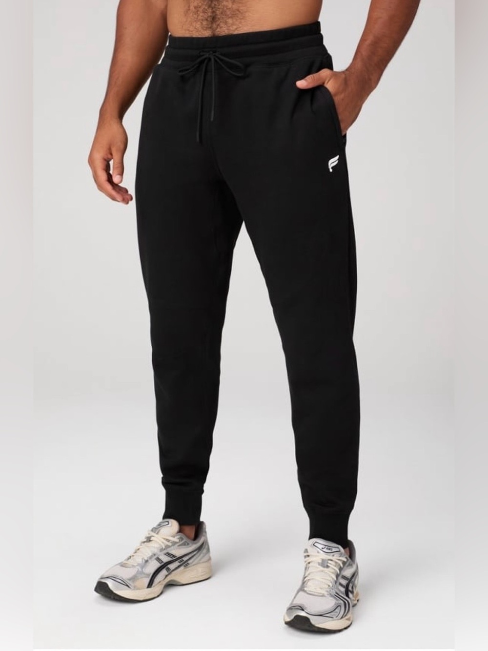 🛍️NWT Fabletics XL Tall Men's Black Tapered Joggers